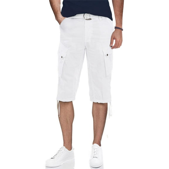 XRAY Jeans Mens Cargo Belted Capri Pants