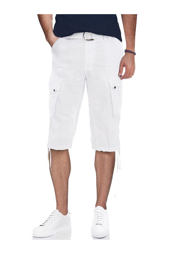 XRAY Jeans Mens Cargo Belted Capri Pants