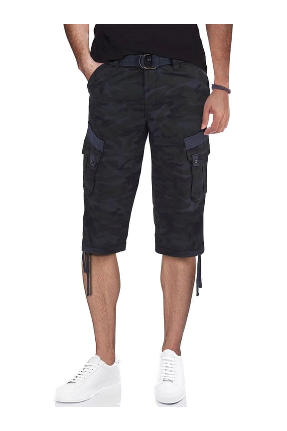 XRAY Jeans Mens Cargo Belted Capri Pants