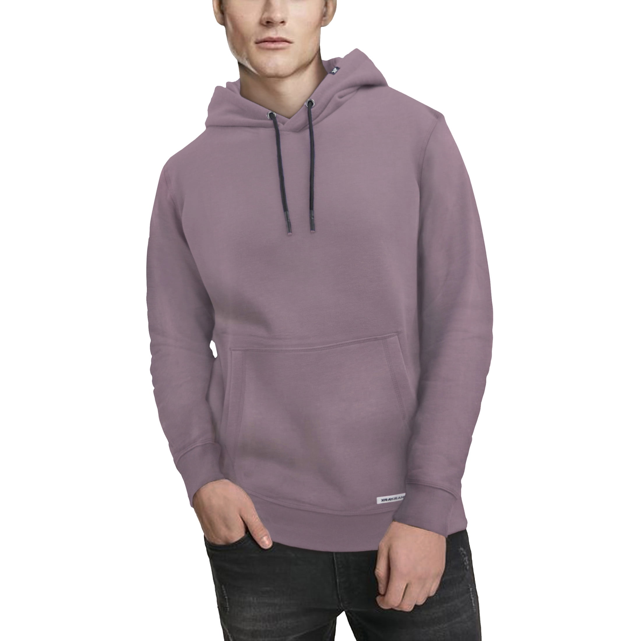 【PUNCHLINE】24FW★ X-ray Hoodie X RAY JEANS Mens Pullover Hoodie, Heather Purple, L