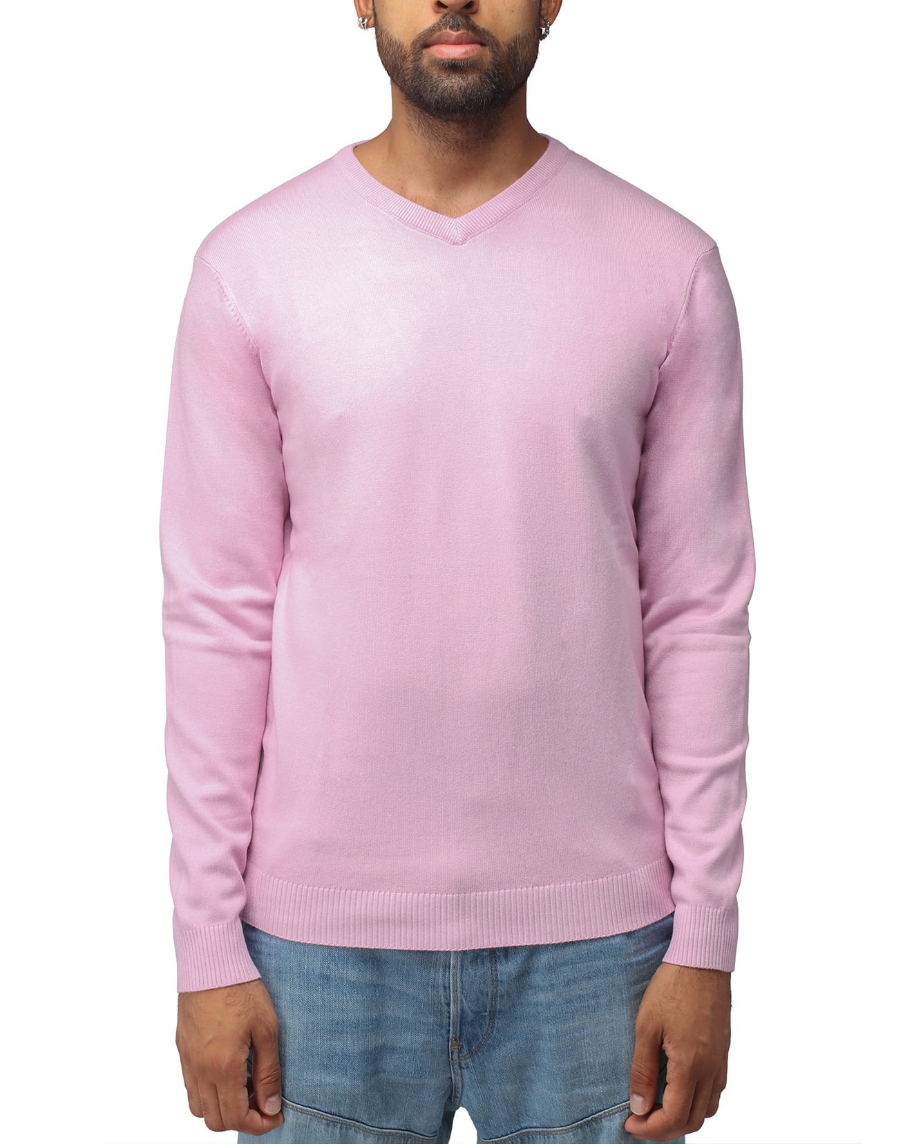 XRAY Men's VNeck Sweater, Soft Slim Fit Middleweight Pullover Sweatshirt, Size S3XL