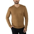 thumbnail image 1 of X RAY JEANS Mens Basic V-Neck Sweater Pullover, British Khaki, XL, 1 of 9