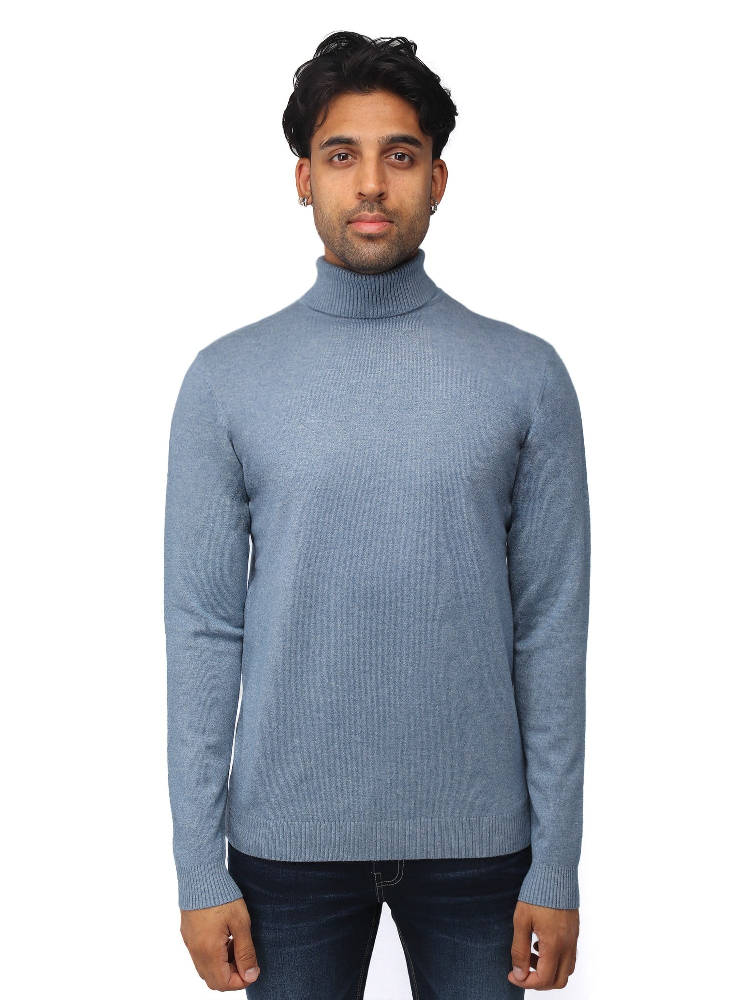 XRAY Soft Slim Fit Pullover Top Basic Turtleneck Sweater for Men