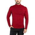thumbnail image 1 of X RAY JEANS Mens Turtleneck Sweater Pullover, Oxblood, S, 1 of 10