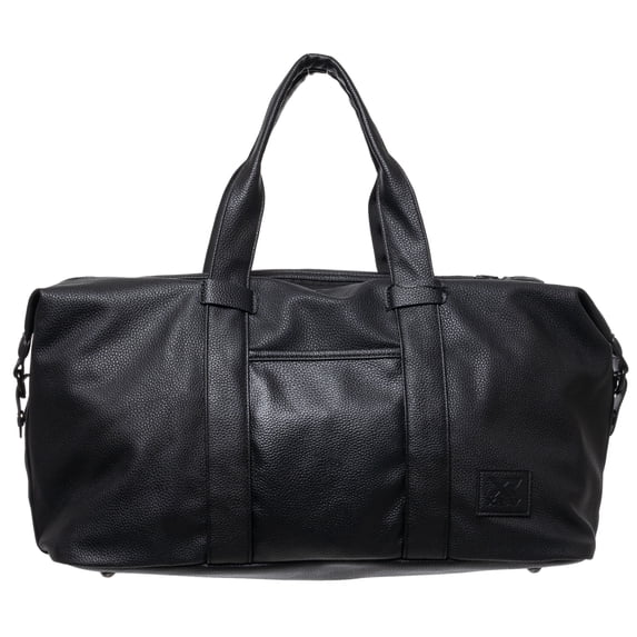 X RAY JEANS Mens Pebbled Faux Leather Travel Duffel Bag, Black, OS