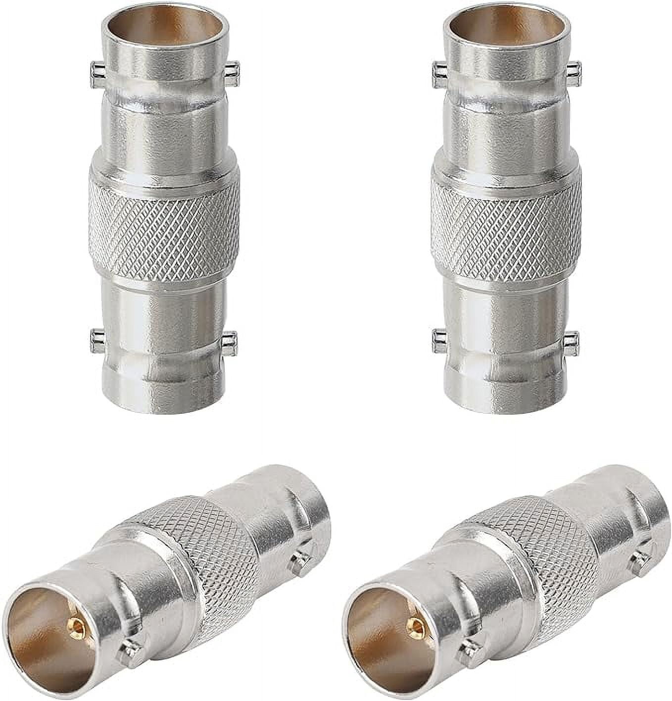 XRDS RF SDI Connector 4PCS 75 Ohm BNC Adapter BNC Female to Female