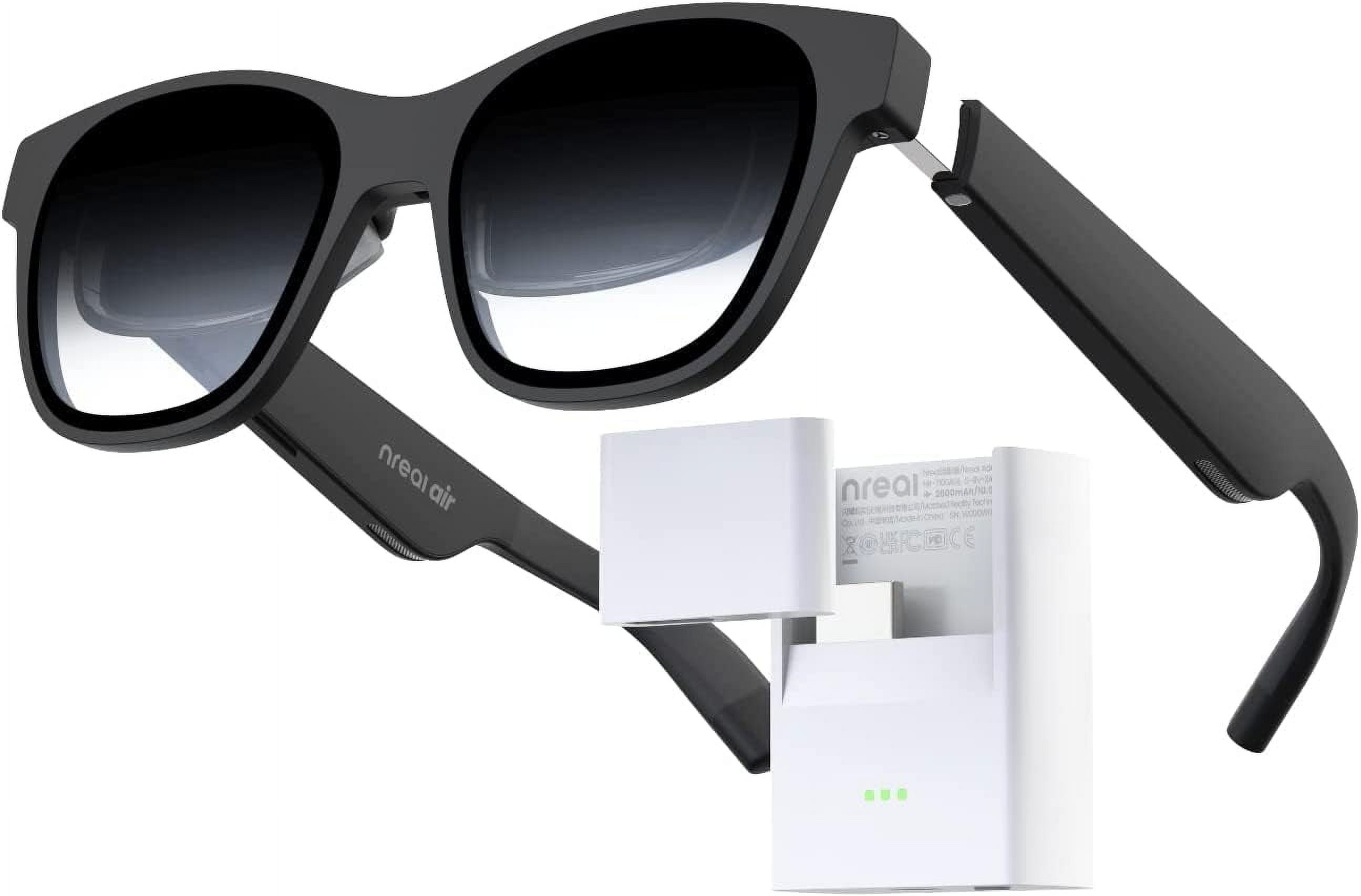 XREAL Air AR Glasses with XREAL Adapter, Massive 201 Micro-OLED Virtual  Theater, Black 