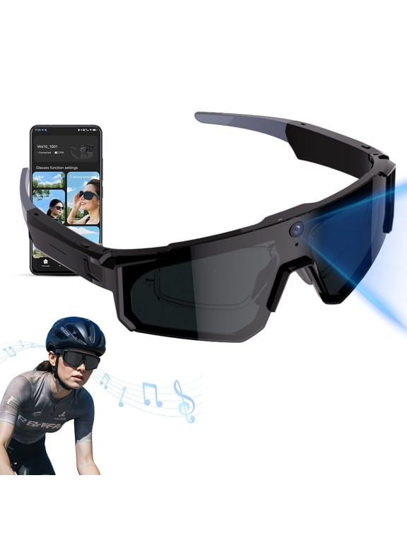 2026 AI Pro Sport Camera Glasses 4K, Video Recording Smart Glasses, Polarize Sunglasses for Cycling,Hiking