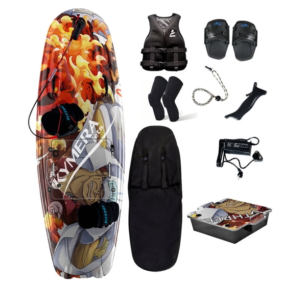 XRELIATECH Carbon Fiber High-Speed Electric Surfboard 15 kW Water Jet Surf Board,Max-Speed 55 KM/h,330Ibs Load Capacity, Battery Life 60-120 Min,IP67 Waterproof, Hydrofoil Board for Adult