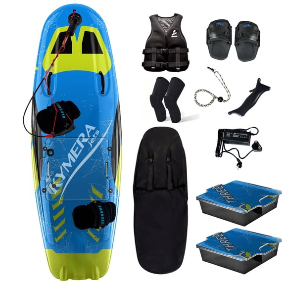 XRELIATECH Carbon Fiber High-Speed Electric Surfboard 15 kW Water Jet Surf Board,Max-Speed 55 KM/h,330Ibs Load Capacity, Battery Life 60-120 Min,IP67 Waterproof, Hydrofoil Board for Adult