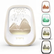 XRELIATECH Raindrop White Noise Machine with Humidifier&Bluetooth Speaker-Sleep Therapy for Adults,Library of Nature Sounds,7-Color Mood Light