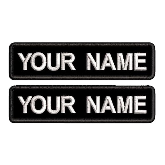 XREMB Personalised Name Patch, Vest Biker Rocker Motorcycle Patch, Jacket, Clothes, Bags, Dog Harness, Uniform, Vest Backpacks (2A pcs)