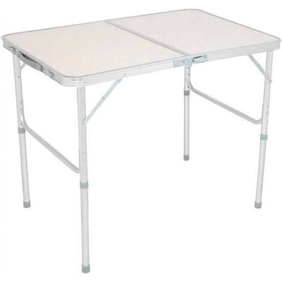 XRG 35.43 Folding Table,Portable Multipurpose Folding Table Home Use Aluminum Alloy Foldable Desk White, for Family Reunions, Picnics, Camping Trips, Buffets Or Barbecues,White
