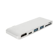 XRGO XTC1HUB 6-port USB Type C Hub for 13/15 Macbook Pro 2016-2019 - 6 inputs include 1 x HDMI 4K HD, 2 x USB 3.0, 1 x USB Type-C, 1 x microSD, and 1 x SD card input