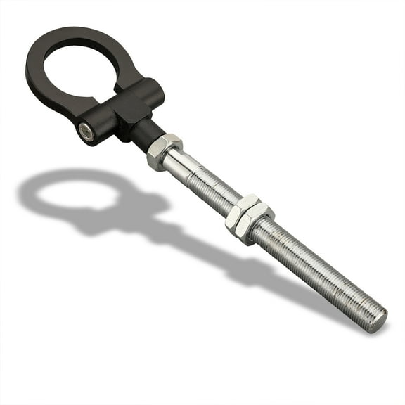 XRMXF Heavy Duty Anodized Folding Black Tow Hooks Track Racing Towing Kits Compitable for Subaru Impreza 05-25 ,WRX / Forester 12-24 ,STI / Crosstrek 13-25, Outback 10-25