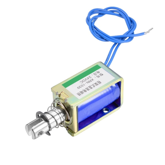XRN-1039 DC 24V 0.8A 25N 19.2W 10mm Pull Type Open Frame Solenoid Electromagnet