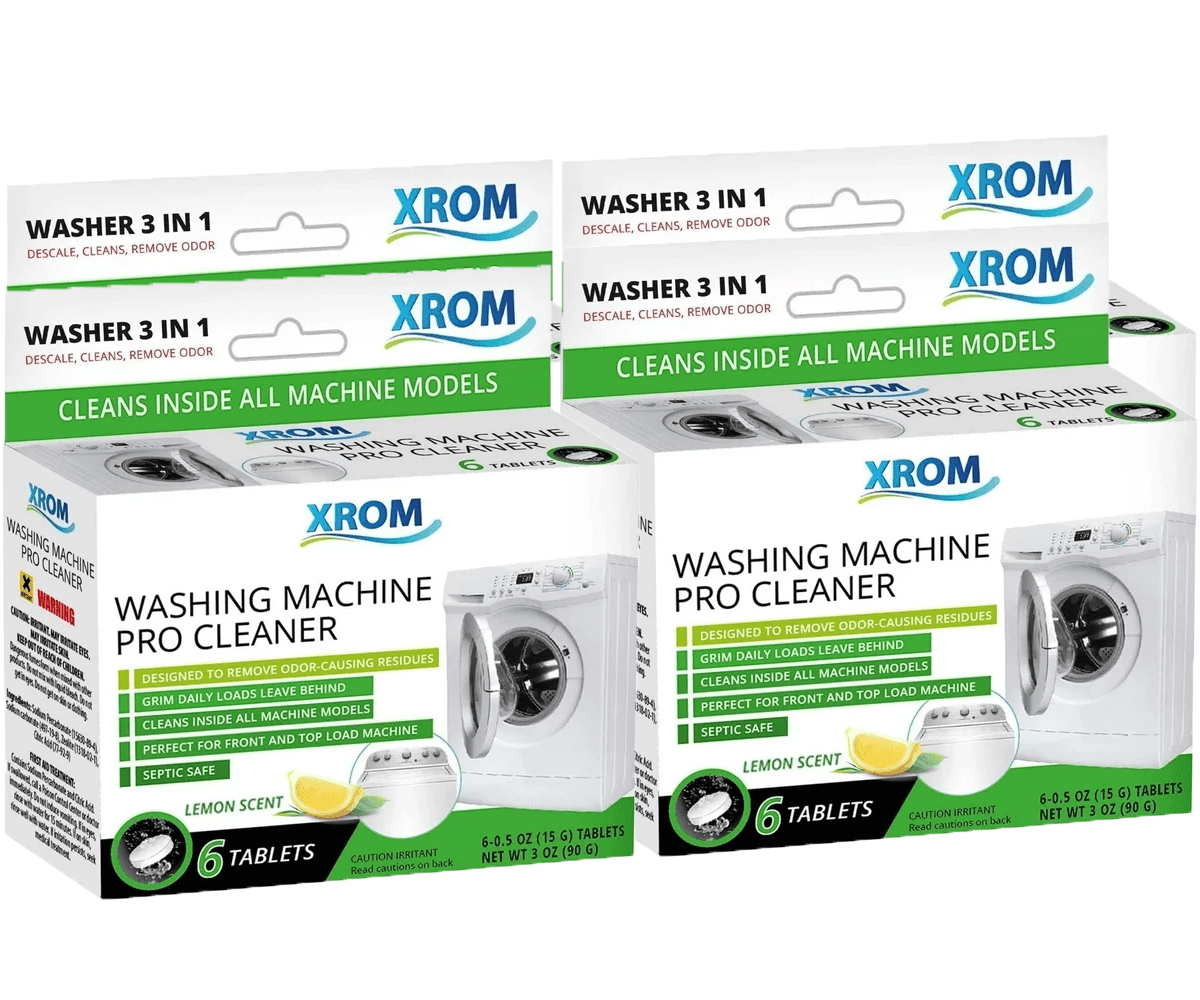 XROM Natural Washer Cleaner 3 in 1 Formula Removes Odors, Limescale