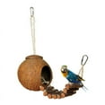 thumbnail image 1 of XROMTBEM Coconut Shell Bird House Hamster Finch Canary Swing Toys Accessory, 1 of 2