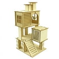 thumbnail image 1 of XROMTBEM Hamster Wooden Villa Small Pets Cage Accessories Climbing Toy for Chipmunk Rat, 1 of 19