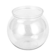 XROMTBEM Plastic Fish Bowls Round Aquarium Transparent Fish Keeper Fishbowl One-piece Construction Shatterproof Starter Kit