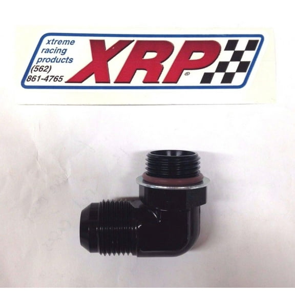 XRP 989110 Fitting, Adapter, 90 Degree, 10 AN Male to 10 AN Male O-Ring