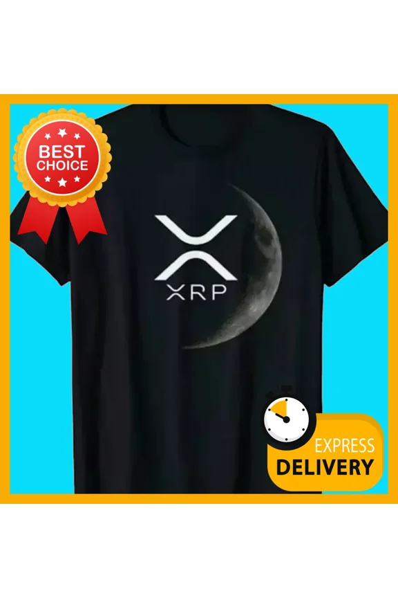 XRP Crypto Gift Cryptocurrency Ripple XRP Moon T-Shirt