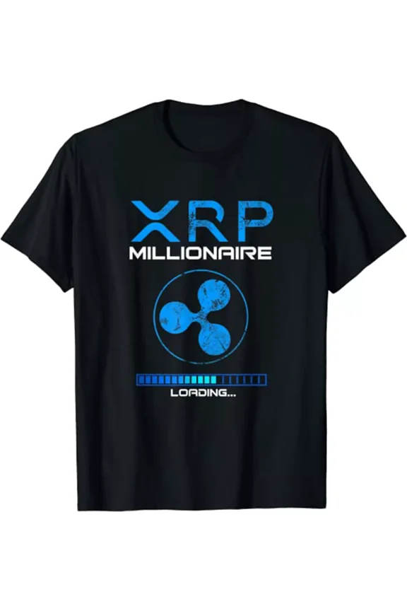 XRP Crypto MILLIONAIRE HODL Ripple Token to the Moon BULLRUN XRP Coin T-shirt