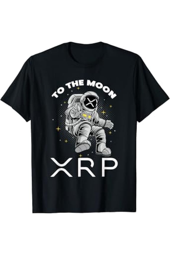 XRP To The Moon Ripple Crypto Bitcoin HODL Coin T-Shirt