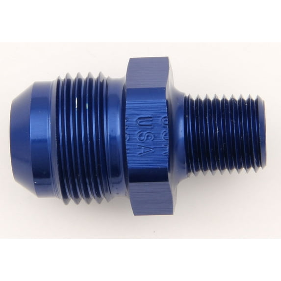 XRP-Xtreme Racing Products XRP981699 Adapter Fitting Straight 10 AN Male to 0.25 in. NPT Male Aluminum - Blue Anodized