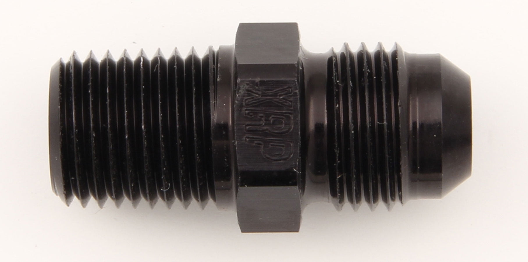 XRP-Xtreme Racing Products XRP981606BB Adapter Fitting - Straight 6 AN Male to 0.25 in. NPT Male - Aluminum - Black Anodized