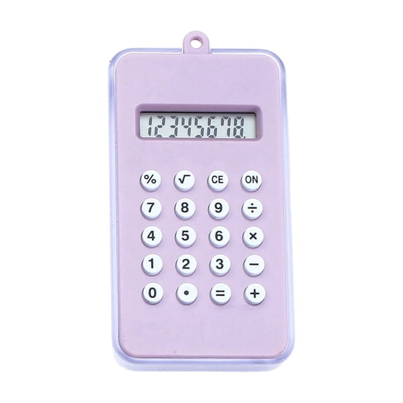 XRSIUX Cute Mini Keychain Calculator Built-in Maze Game Entertainment Lightweight Plastic Portable Pocket Computing Tool for Students and Office Workers Coffee