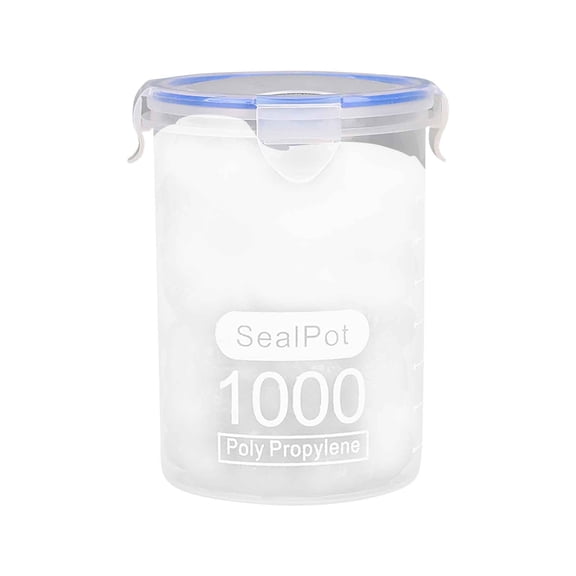 XRSIUX Sealed Plastic Storage Tank Transparent Airtight Food Container Insect-Proof Leak-Proof for Kitchen Grains Snacks Refrigerator C
