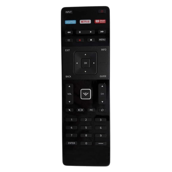 XRT122 Remote for VIZIO Smart TV D32-D1 D32H-D1 D32X-D1 D39H-D0 D40-D1 Black