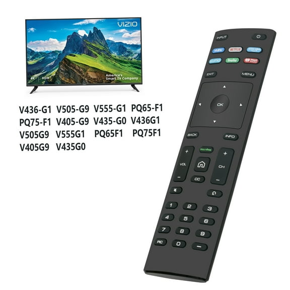 XRT136 Replacement Remote Control, Fit for Vizio Quantum 4K UHD Smart TV M50-D1 M50-E1 M70-E3 M75-E1 M55-D0 M55-E0 D24F-F1 D32F-F1 D43F-F1 D50F-F1 E32-D1 E32H-D1 E55-E1 E55-E2 E40-D0