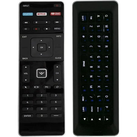 XRT500 Replacement Remote Control for VIZIO Smart TV with QWERTY Keyboard and Backlight