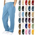 thumbnail image 1 of XRoczxe Boys' solid Fleece-Lined Straight-Leg Sweatpants with Elastic Waist and Side Pockets (Autumn/Winter), 1 of 6