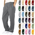 thumbnail image 1 of XRoczxe Boys' solid Fleece-Lined Straight-Leg Sweatpants with Elastic Waist and Side Pockets (Autumn/Winter), 1 of 6
