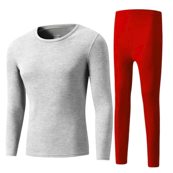 XRoczxe Men’s Thermal Underwear Set, Soft Fleece‑Lined Long Johns Winter Warm Base Layer Top & Pants