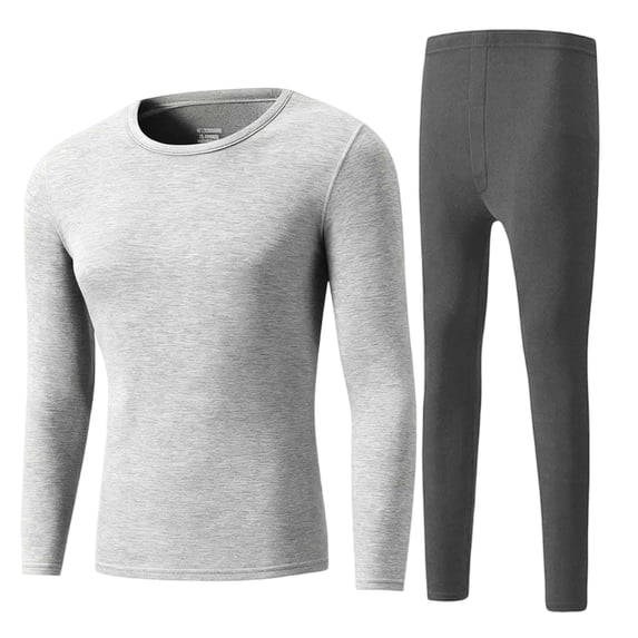 XRoczxe Men’s Thermal Underwear Set, Soft Fleece‑Lined Long Johns Winter Warm Base Layer Top & Pants