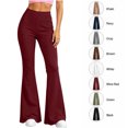 thumbnail image 1 of XRoczxe Women's High Waisted Flare Leggings, Soft Stretchy Yoga Pants with Wide Waistband, Casual Bootcut Workout Trousers for Gym Dance & Daily Wear, 1 of 8