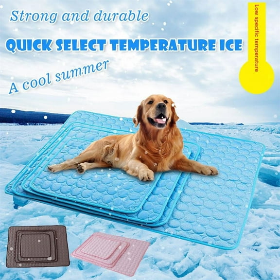XS-2XL Cooling Mat for Dogs Puppy Cats Ice Silk Pet Self Cooling Pad Blanket for Pet Beds/Kennels/Couches /Car Seats/Floors,5 Colors Are Available
