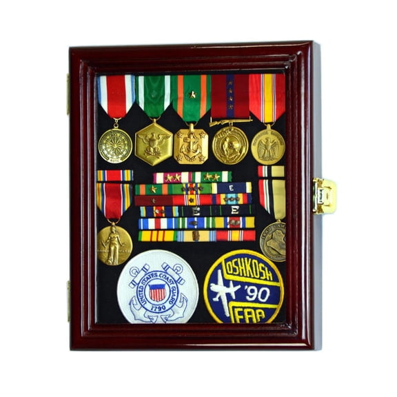 XS Military Medals, Pins, Patches, Insignia, Ribbons Display Case Cabinet