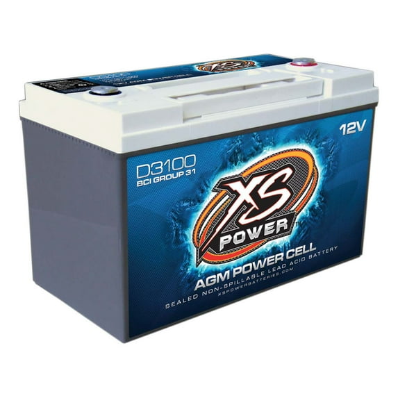 XS POWER BATTERY 1360 Cranking Amps 12 V D-Series AGM Battery P/N D3100