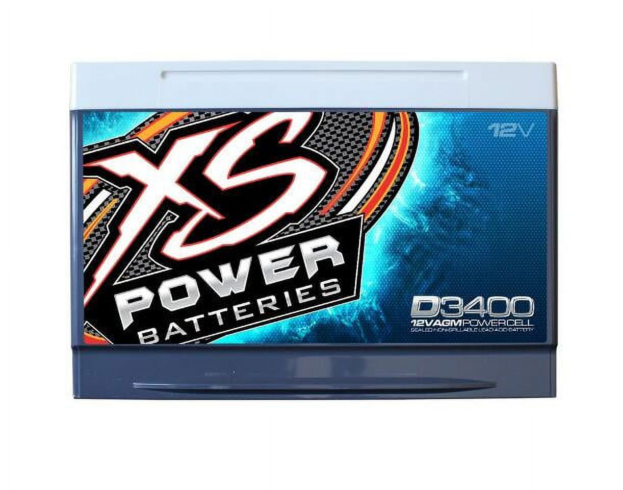 XS Power 12V BCI Group 34R AGM 4000W 3300A Car Battery with Terminal Bolt D3400 - image 1 of 4