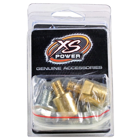 XS Power 575 M10 Brass Bolts for 551 I-Bar Bus-Bar Battery Post Terminal Adapter
