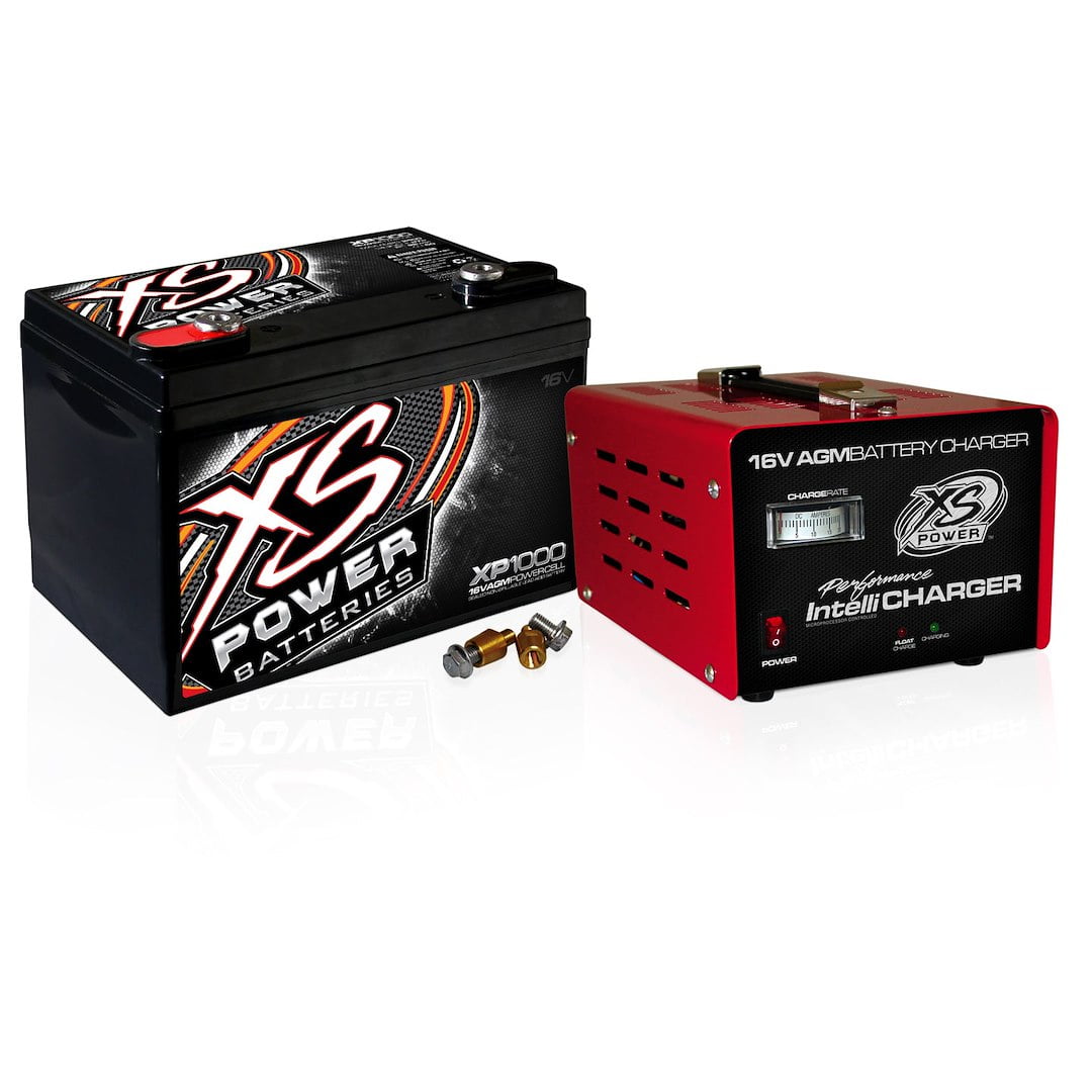 XS Power AGM Battery 16V 2 Post w/15A IntelliCharger XS Power AGM Battery 16V 2 Post w/15A IntelliCharger