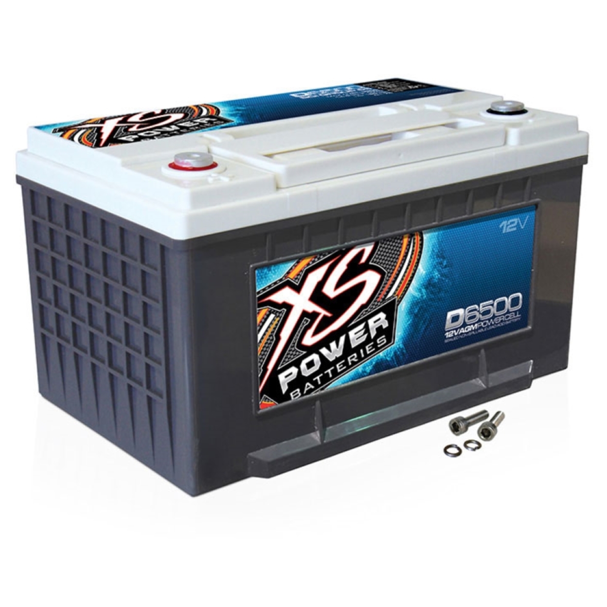 XS Power D6500 XS Series 12V 3,900 Amp AGM High Output Battery with M6 Terminal Bolt - image 1 of 5