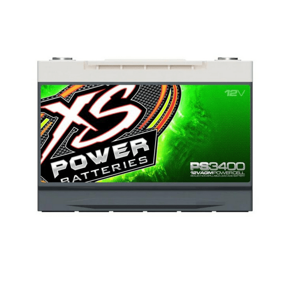 XS Power PS3400 12V 2500W/4000W Range AGM Powersports Battery, Max 3300Amps