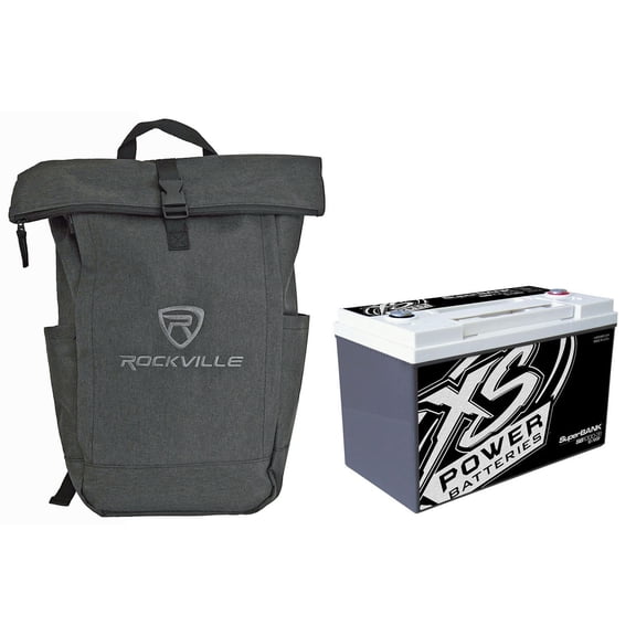 XS Power SB1000-27 12V 8000W 1000 Farad Group 27 Super Capacitor Bank with Rockville RPAK Backpack, 2-items