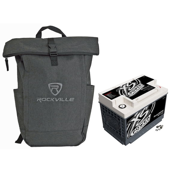 XS Power SB500-48 12V 500 Farad Super Capacitor Bank with RPAK Charcoal Backpack, 4000W, 2-items